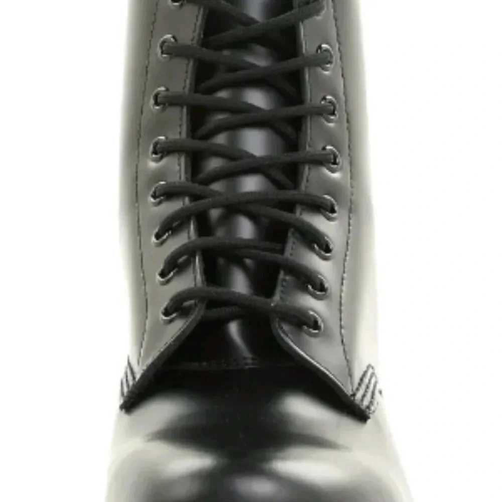 Dr. Martens Black Patent Lace-Up Combat Boots - Picture 5 of 12